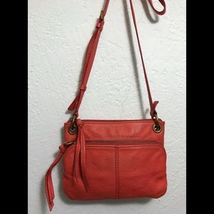 Fossil Crossbody Handbag - Women | Color: Orange/Corral